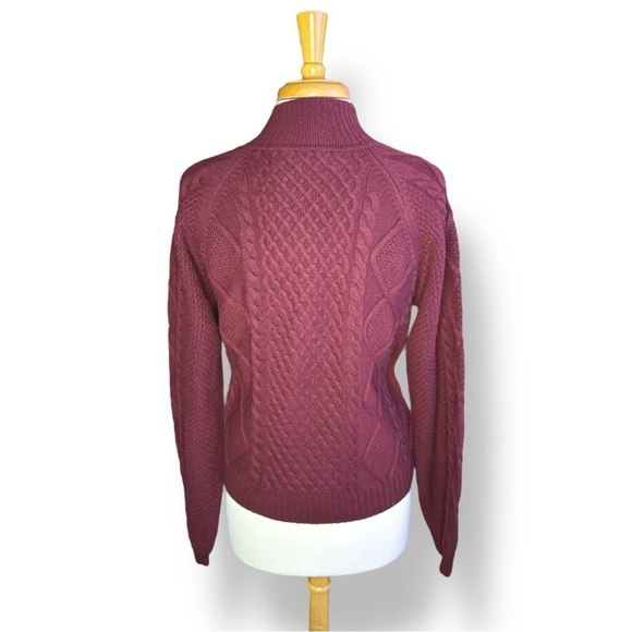 Aritzia Deep Red Knit Sweater - Picture 2 of 5